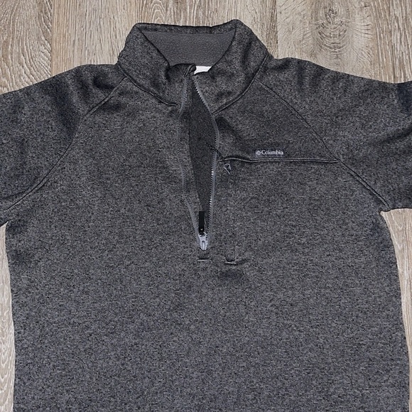 COLUMBIA Hatchet Hill Half Zip Sweater Fleece Dark Gray Mens SZ large outdoor - Picture 11 of 12